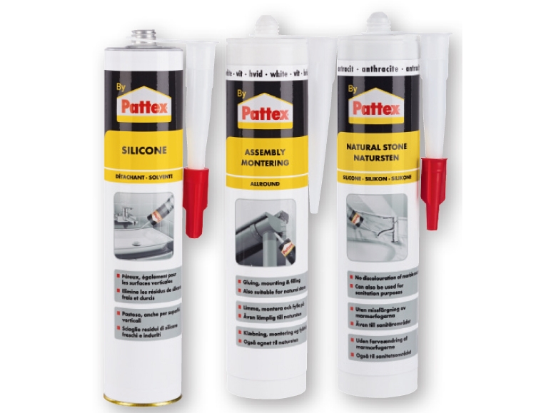 Pattex(R) Effect Silicone/Silicone Remover/ Bonding and Sealing Adhesive