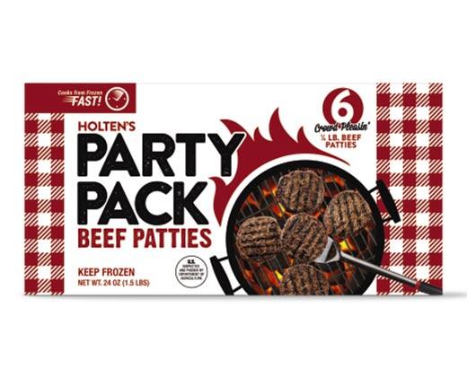Party Pack 
 1/4 Lb. Beef Patties