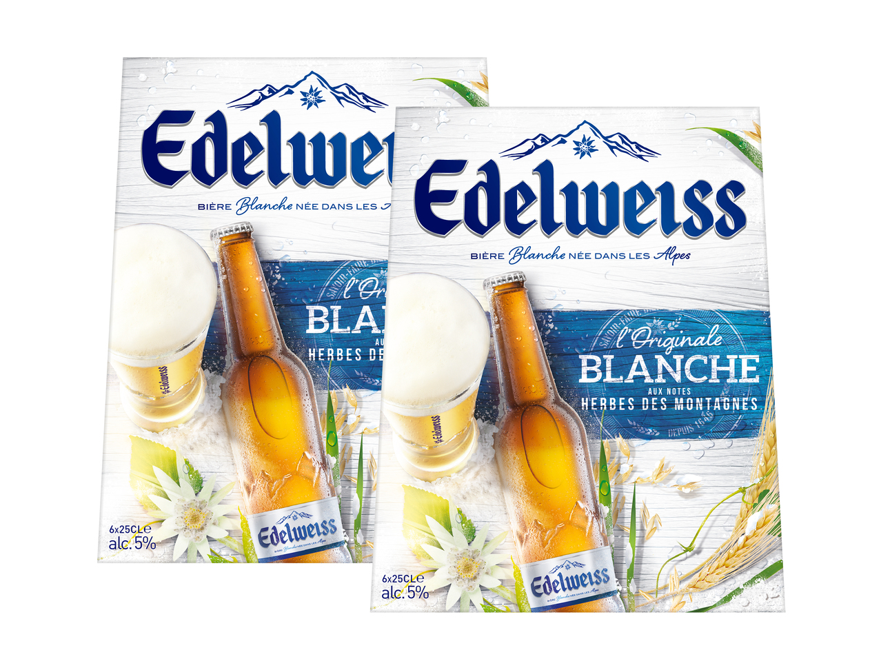 Edelweiss bière blanche née dans les Alpes1
