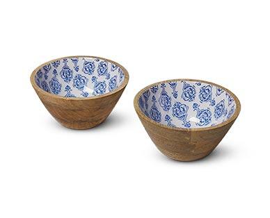 Crofton Wood Bowls with Enamel