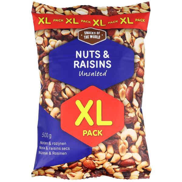 Snacks of the World noten- en rozijnenmix XL-pack