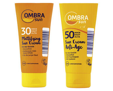 OMBRA SUN 
 PROTECTION SOLAIRE ANTI-ÂGE/ MATIFIANTE
