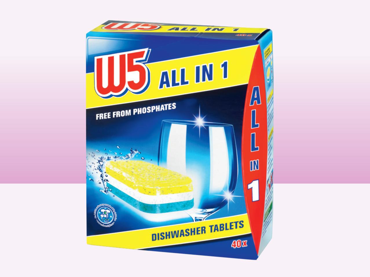 W5 All in 1 Dishwasher Tablets