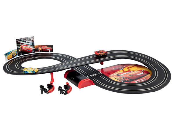 Toy Track with Remote-Controlled Cars