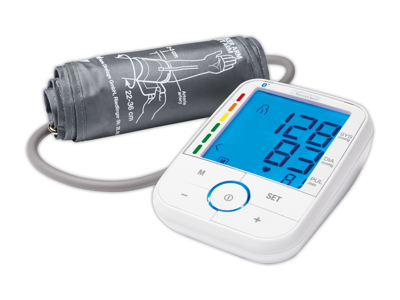 Oberarm-Blutdruckmessgerät mit App