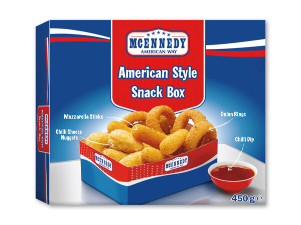 Boîte de snacks américains