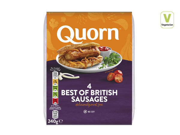 Quorn 4 Best of British Meat-Free Sausages