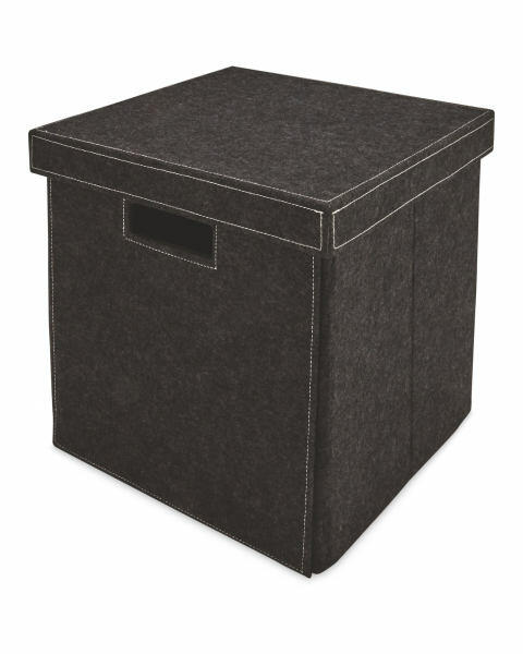 Black Felt Storage Cube 2 Pack
