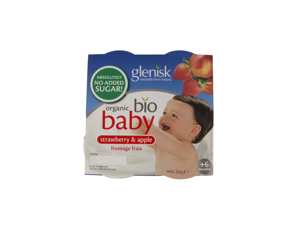 Glenisk Organic 'No added Sugar' Baby Yogurts Assorted
