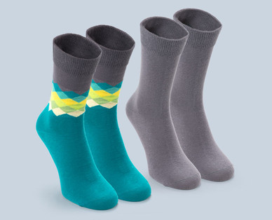 Damen-/Herren-Fun-Socks, Doppelpkg.