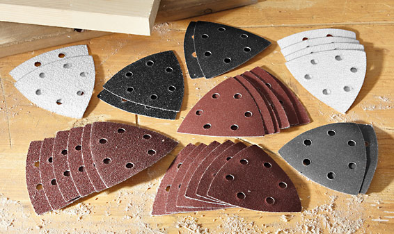 30 feuilles abrasives pour ponceuse triangulaire