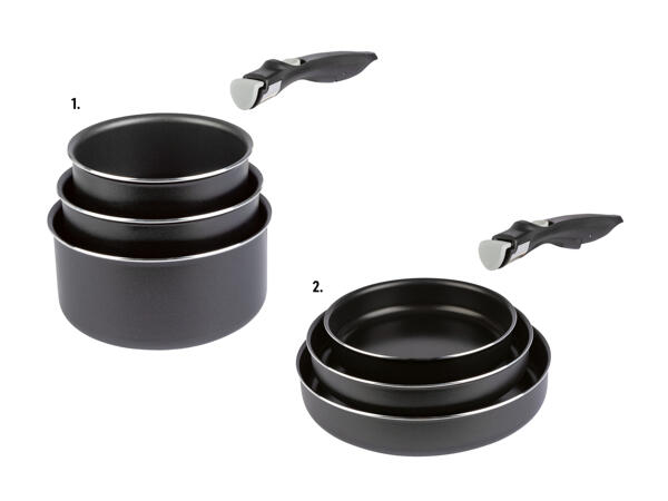 Set de 4 casseroles/poêles en aluminium (uniquement en Suisse romande)