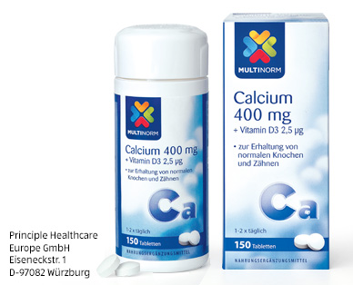 MULTINORM Magnesium 375 mg oder Calcium 400 mg + Vitamin D3 2,5 μg