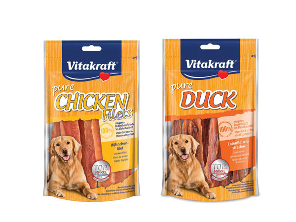 Chicken Fillets or Pure Duck Strips for Dogs