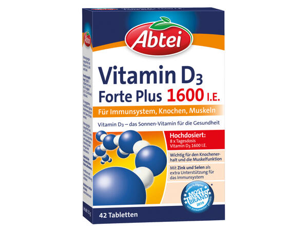 Abtei Vitamin D 3 Forte Plus