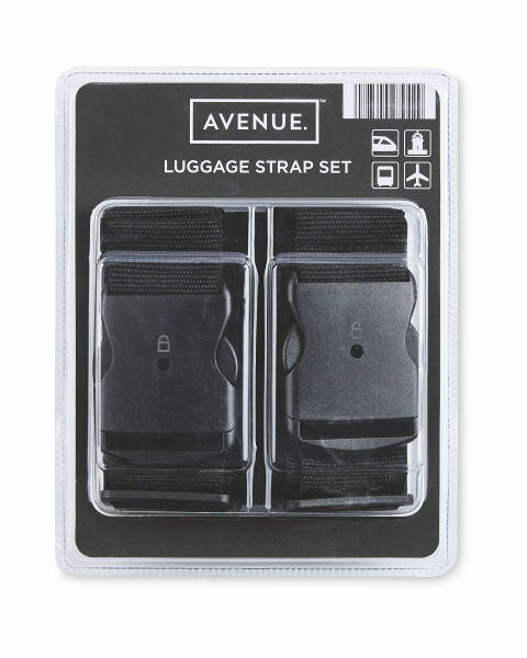 Avenue Luggage Strap 2 Pack