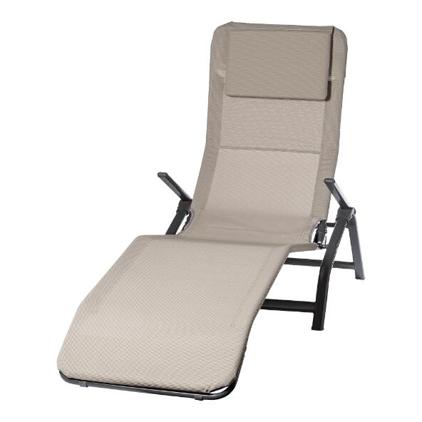 BELAVI(R) 				Chaise longue repliable