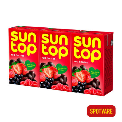 SUN TOP 
Røde bær frugtdrik