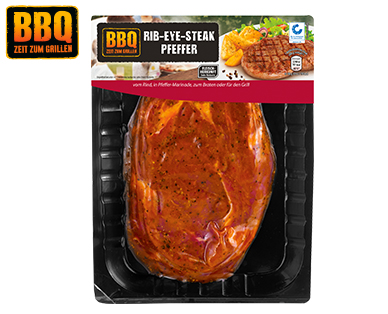 BBQ Rib-Eye-Steak, Pfeffer**