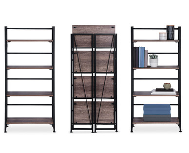 SOHL Furniture 4-Tier Folding Bookshelf