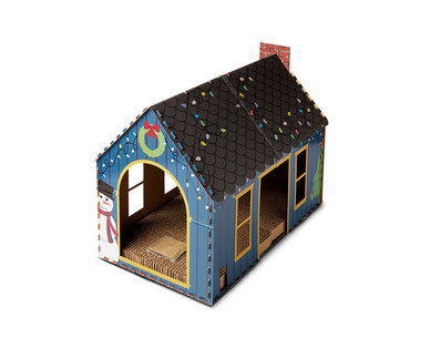Heart to Tail Holiday Cat Scratching Playhouse or Activity Box