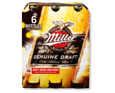 MILLER Genuine Draft Bier
