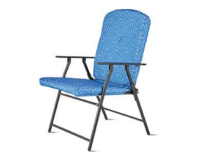 Belavi Padded Folding Chair Aldi, Padded Folding Lawn Chairs With Arms