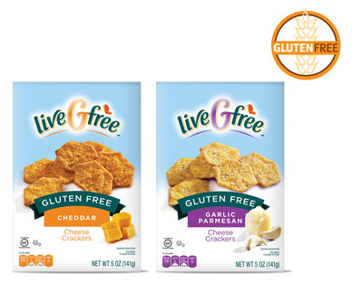 liveGfree Gluten Free Cheese Crackers
