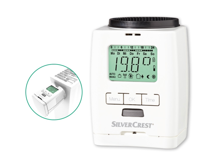 Silv erCrest Programmable Radiator Thermostat