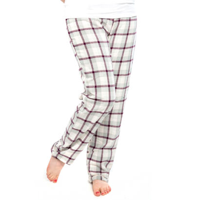 Flanellen pyjamabroek voor dames