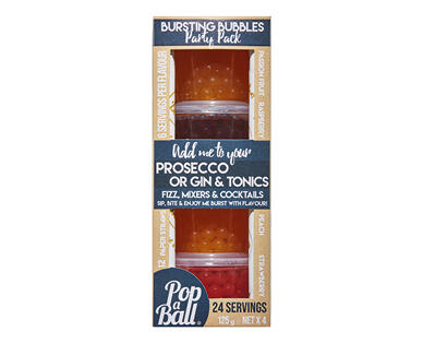 Bursting Bubbles Prosecco and Gin Party Pack 4 x 125g
