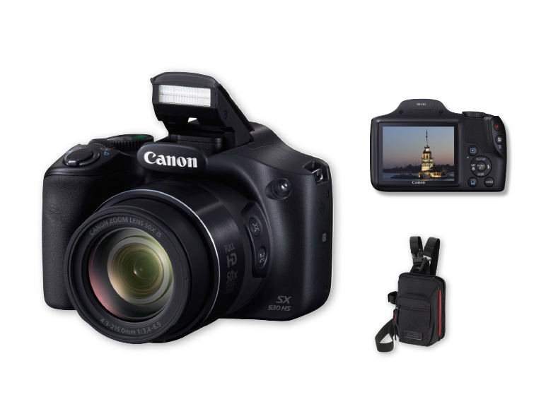 CANON(R) Canon PowerShot SX530 HS + Canon DCC 2500 Camera Case