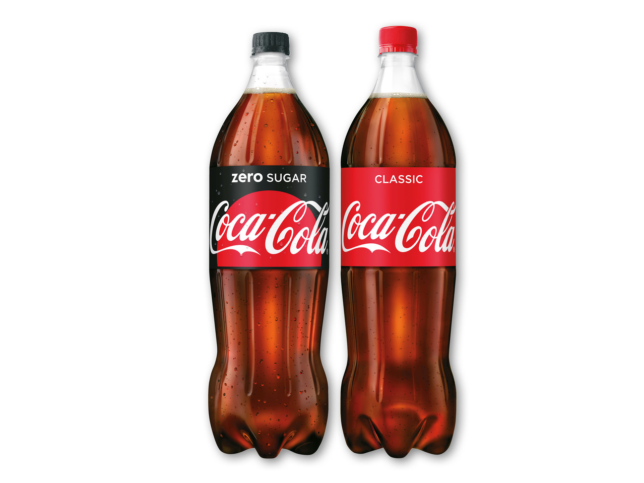 Coca-Cola Classic eller zero sugar.