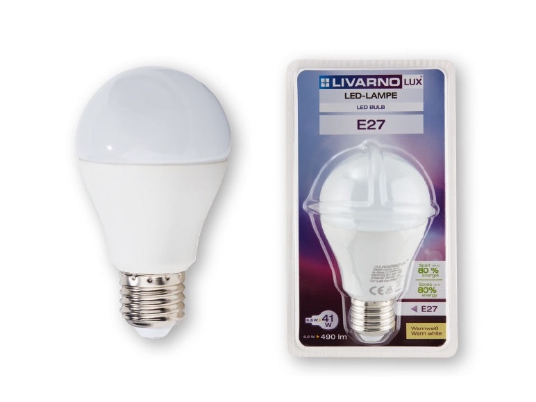 Livarno Lux E27 6.6W LED Light Bulb
