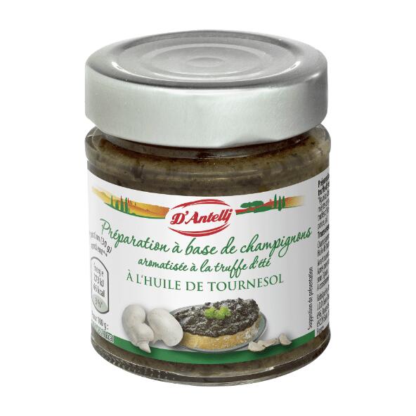 D'ANTELLI(R) 				Tartinable aux champignons aromatisé à la truffe d'été