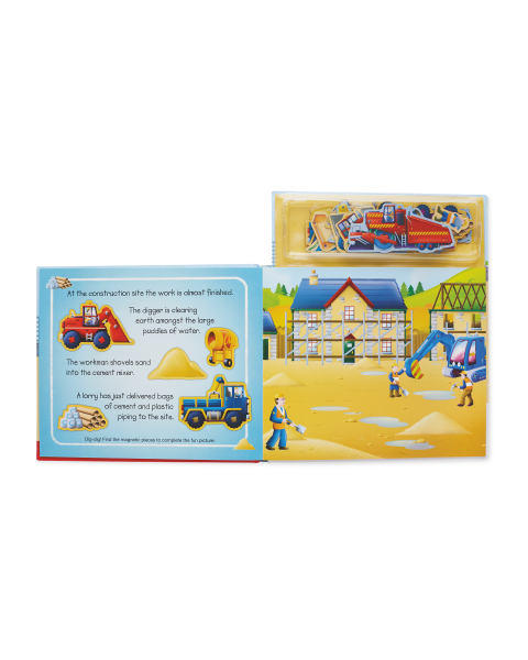 Construction Site Magnetic Play Book