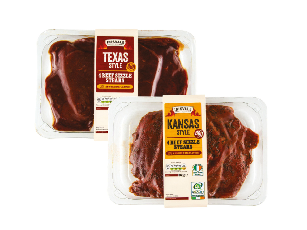 BBQ Sizzle Steaks Texas/Kansas Style