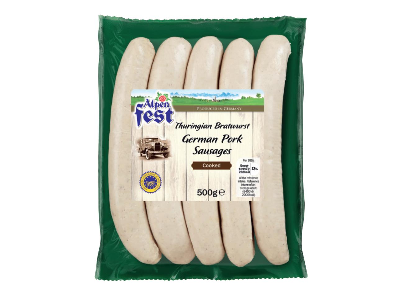 ALPENFEST German Pork Sausages