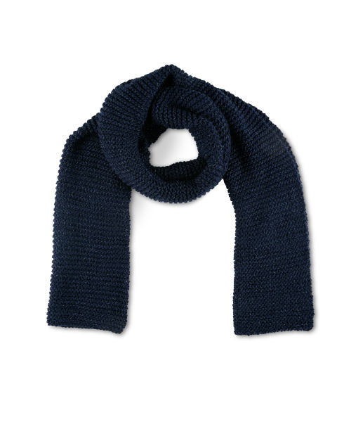 Avenue Navy Ladies Knitted Scarf