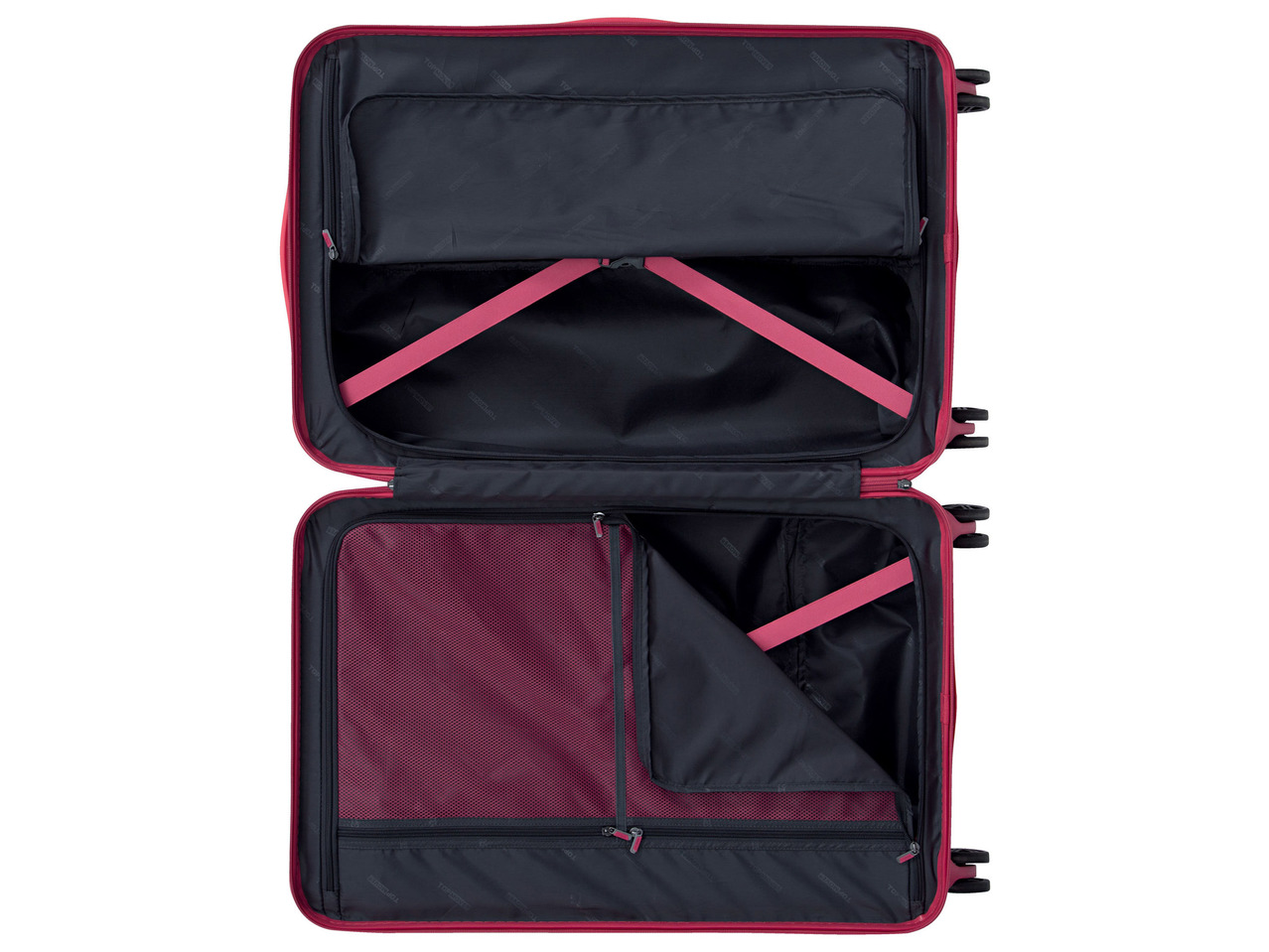 Polycarbonate Suitcase Pink 75L