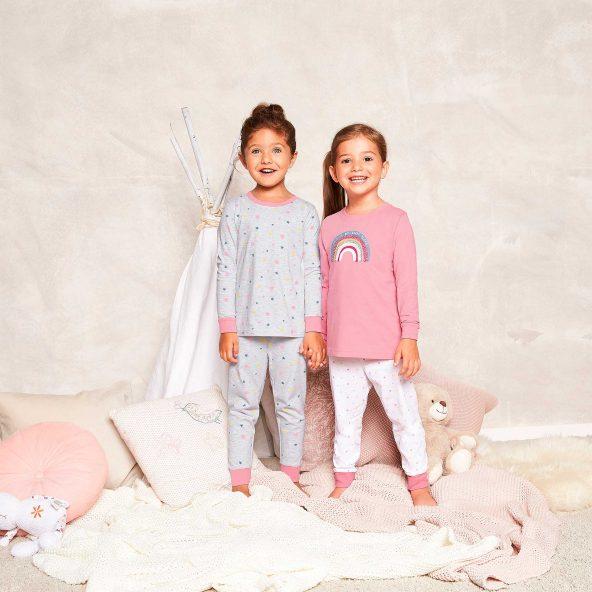 Piżama/ Pajacyk dziewczęcy z bawełną BIO
