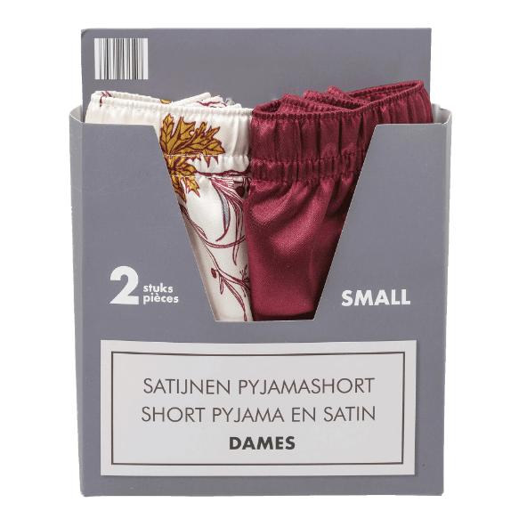 Pantalon ou shorts de pyjama en satin pour dames