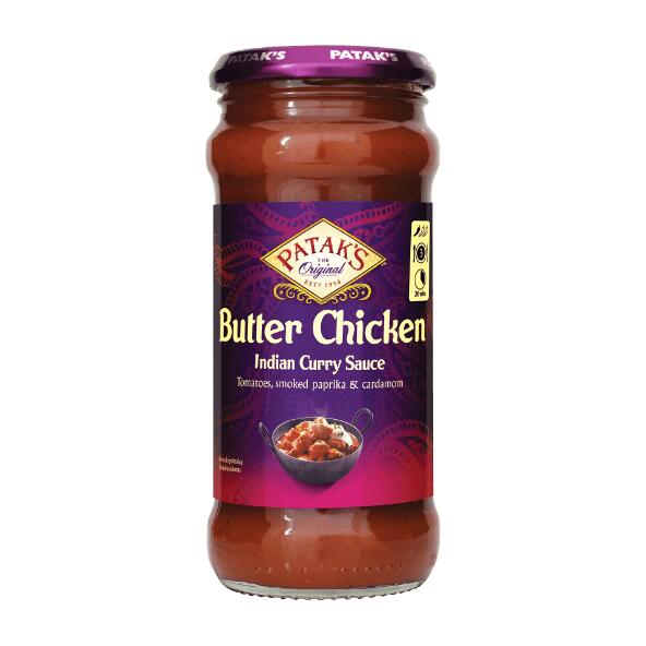 PATAK'S 	 				Butter chicken, korma eller tikki masala sauce