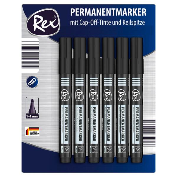 REX(R) Permanentmarker, 6er-Set