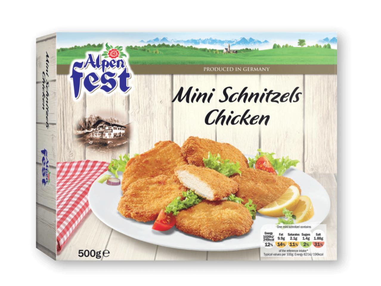 ALPENFEST Chicken Mini Schnitzels