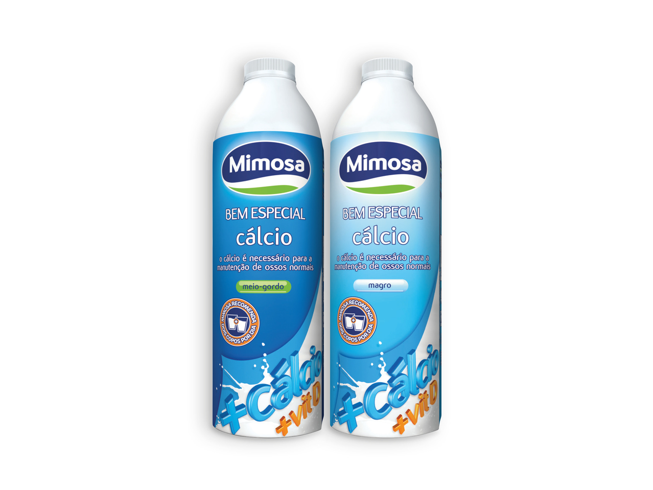 MIMOSA(R) Leite Especial Cálcio Meio-gordo / Magro
