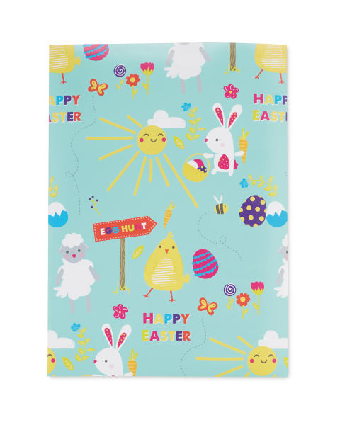 2 Pack Easter Wrapping Sheet & Tags