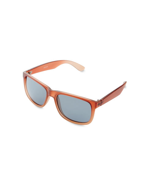 Brown Square Framed Sunglasses