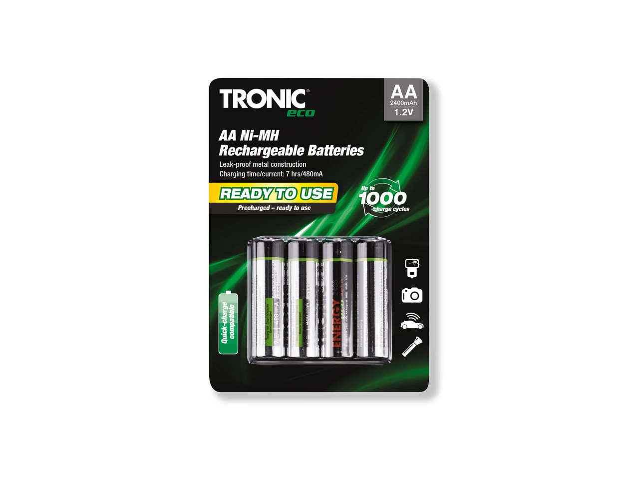 TRONIC(R) Genopladelige NI-MH-batterier