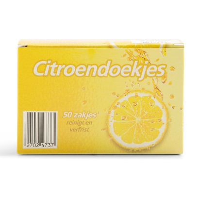 Lingettes au citron, 50 pcs